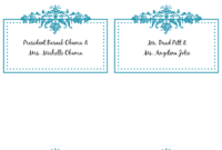 6 Best Images Of Free Printable Wedding Place Cards - Free with regard to Free Place Card Templates 6 Per Page