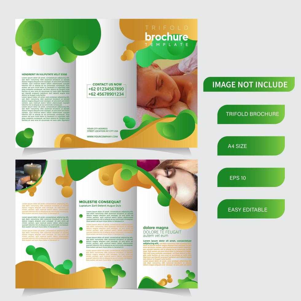 6 Page Trifold Brochure Template With Liquid Style With Regard To Nutrition Brochure Template