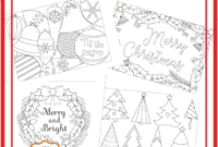 6 Unique Christmas Cards To Color Free Printable Download throughout Diy Christmas Card Templates