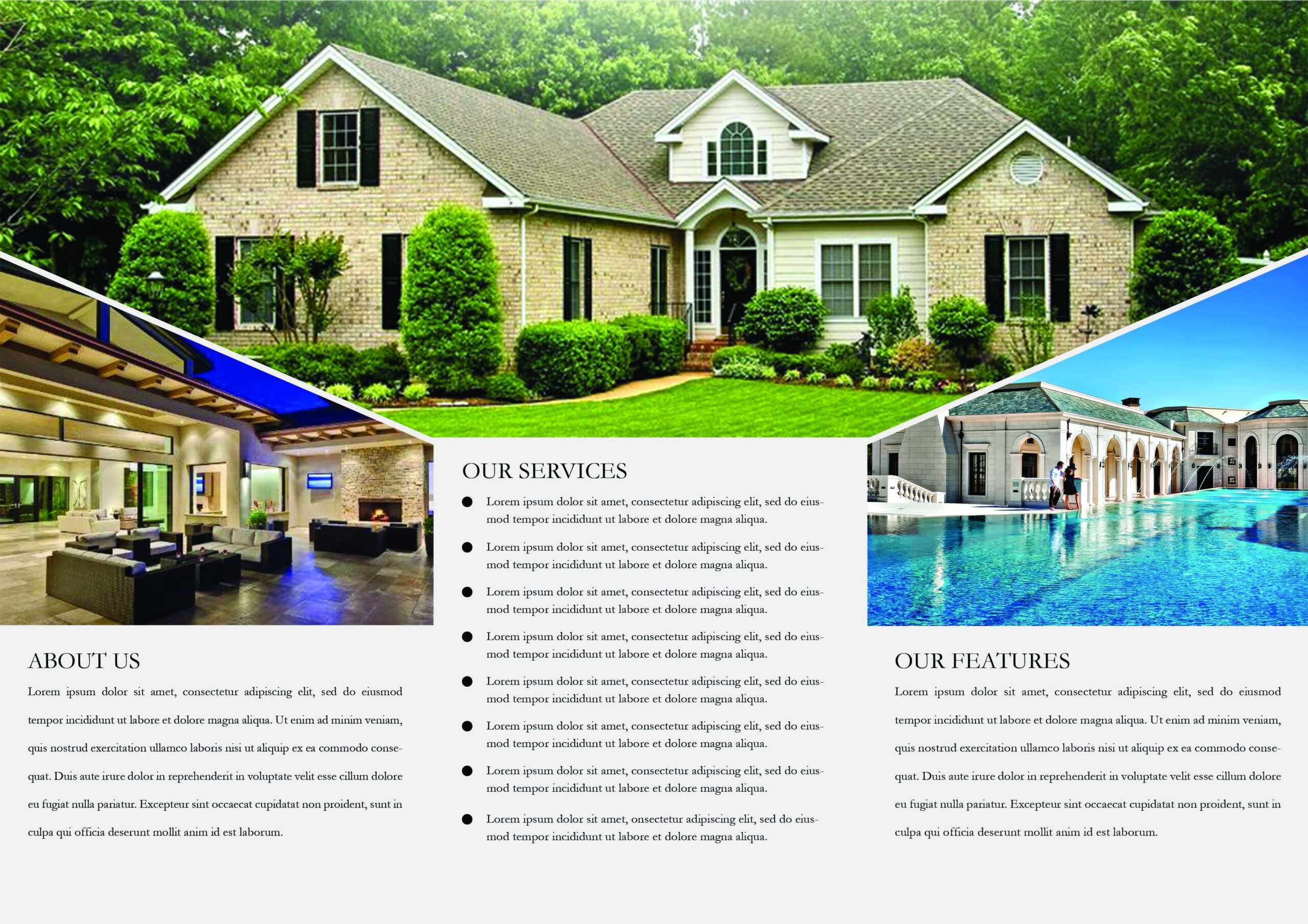 65+ Print Ready Brochure Templates Free Psd Indesign & Ai In Real Estate Brochure Templates Psd Free Download