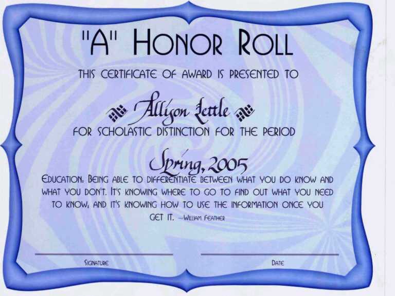 8-printable-honor-roll-certificate-templates-samples-doc-pdf-in-honor-roll-certificate-template