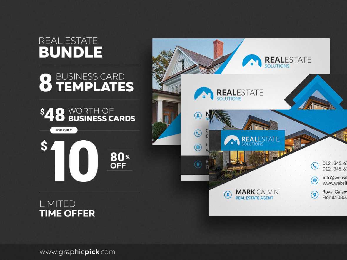 8 Real Estate Business Cards – Graphic Pick Throughout Real Estate Business Cards Templates Free