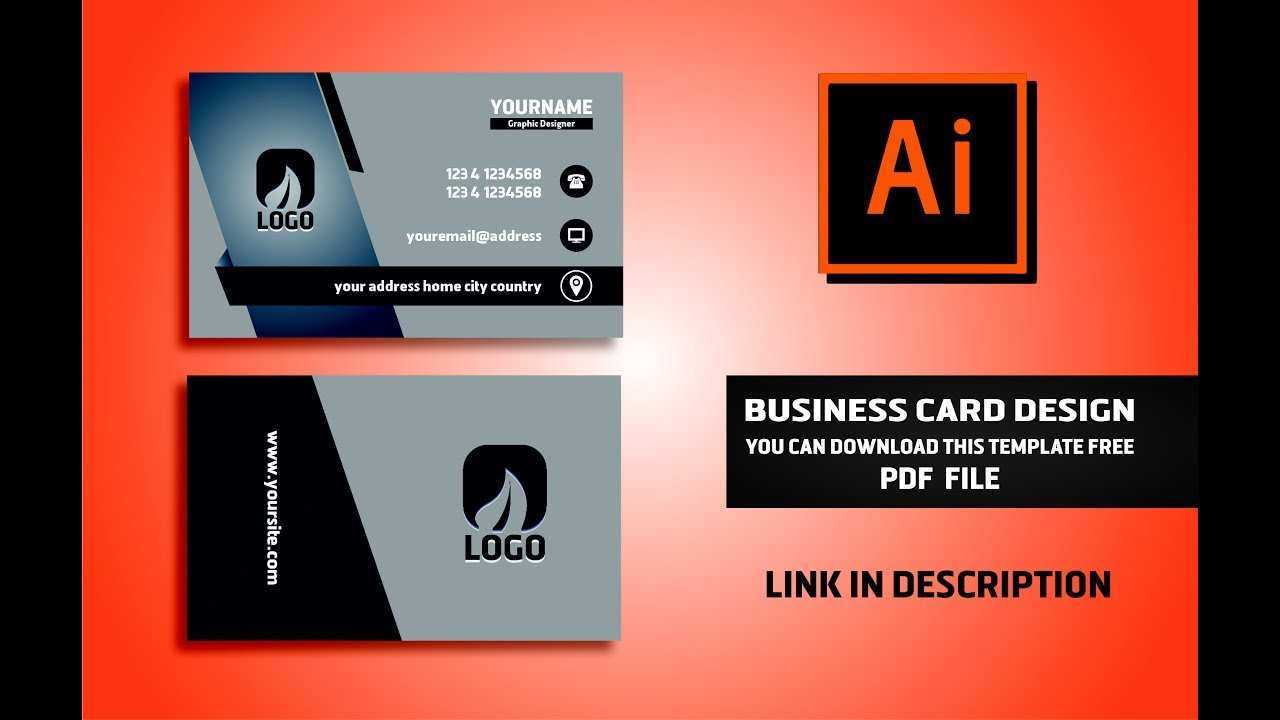83 Standard Adobe Illustrator Cc Business Card Template In For Visiting Card Illustrator Templates Download