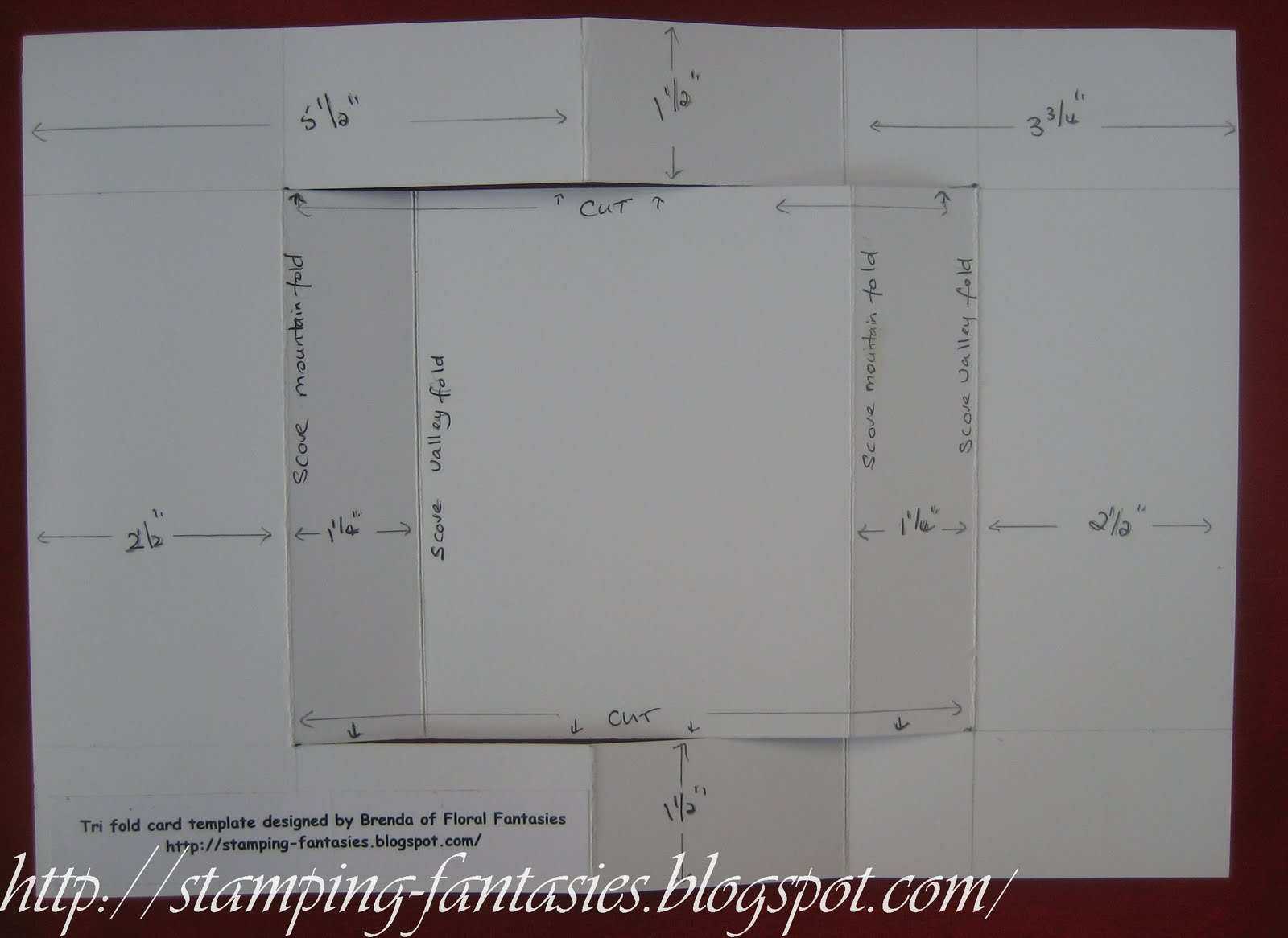 88 Blank 3 Fold Card Template Layouts3 Fold Card With Three Fold Card Template