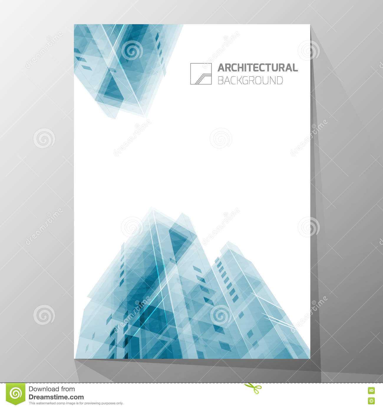 Abstract Architecture Background, Layout Brochure Template Pertaining To Architecture Brochure Templates Free Download