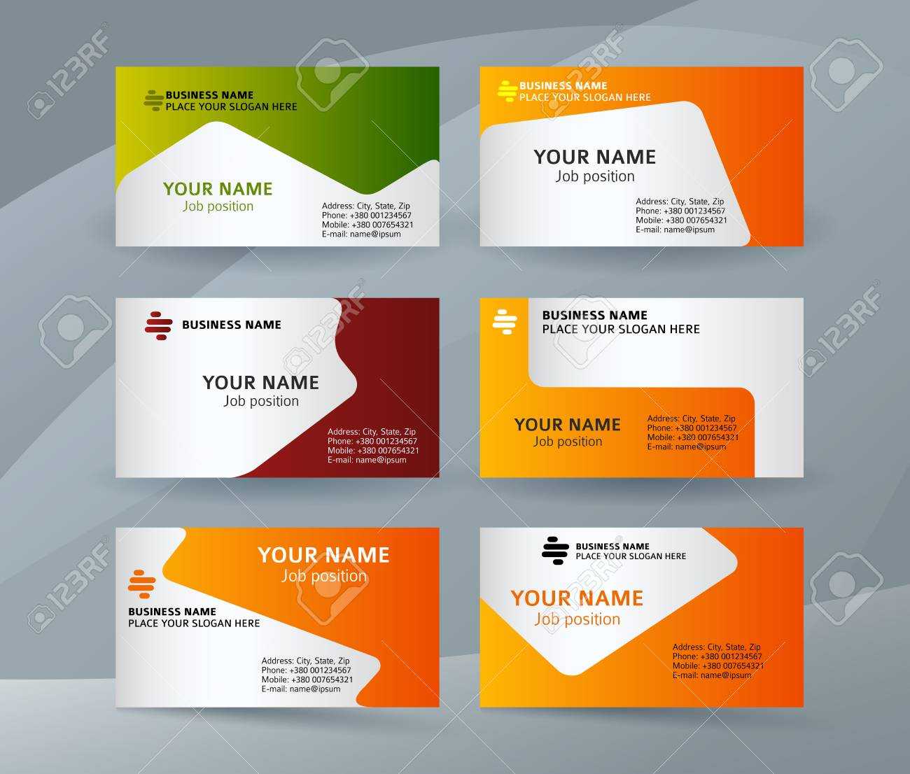 Abstract Professional And Designer Business Card Template Or.. Throughout Designer Visiting Cards Templates
