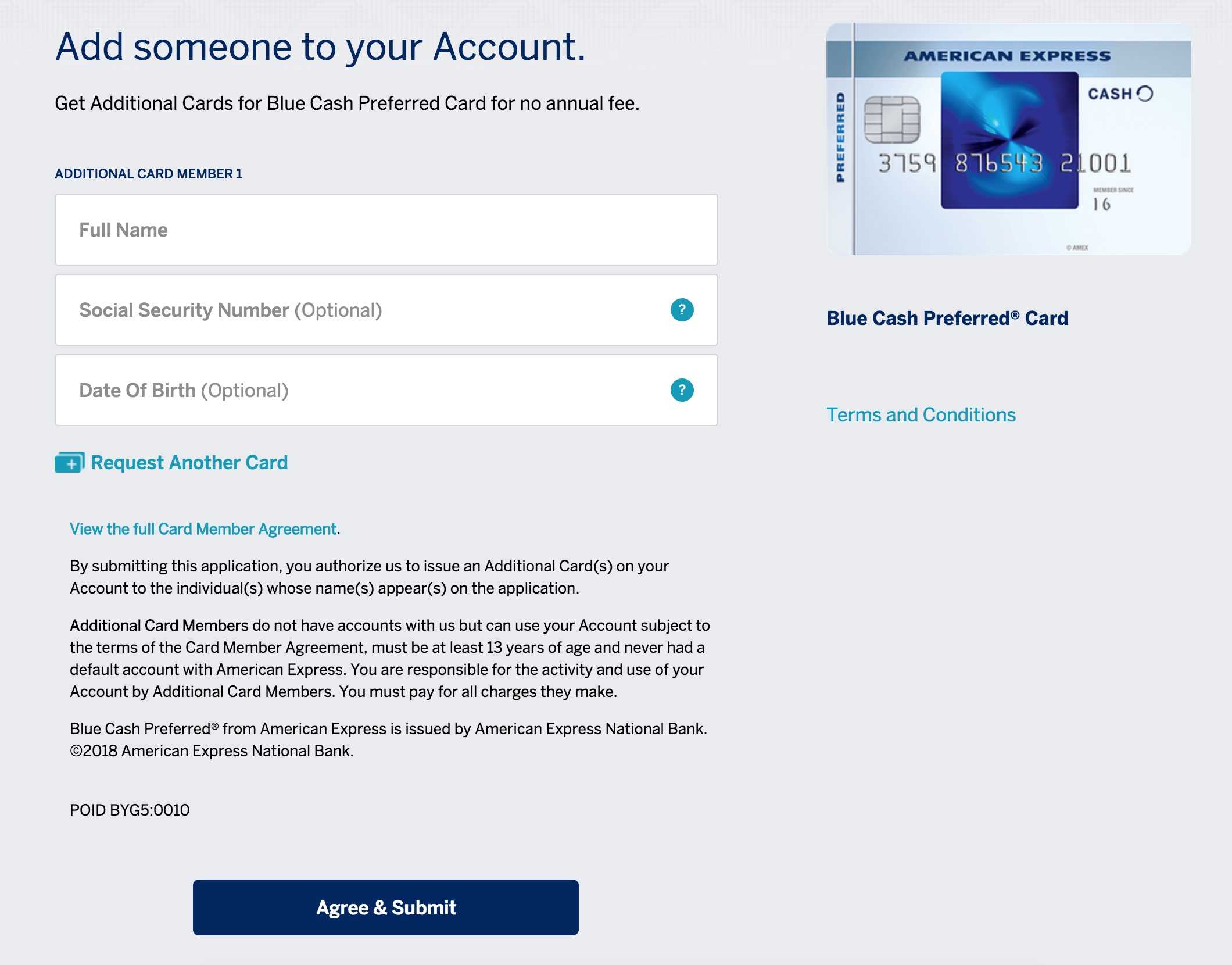 Adding An Authorized User – Credit Card Insider Throughout Credit Card Template For Kids