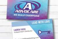Advocare Business Card | Geometric | Purple Blue | Lead With Love | Digital  File Only | Read Description Before Buying within Advocare Business Card Template