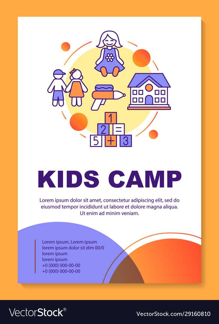 Afterschool Kids Summer Camp Brochure Template With Summer Camp Brochure Template Free Download