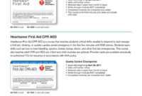 Aha Cpr Card Template | Marseillevitrollesrugby with Cpr Card Template