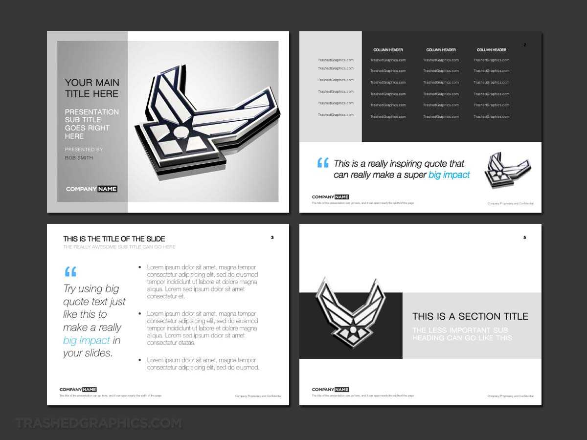 Air Force Powerpoint Template Designs – Trashedgraphics With Regard To Air Force Powerpoint Template