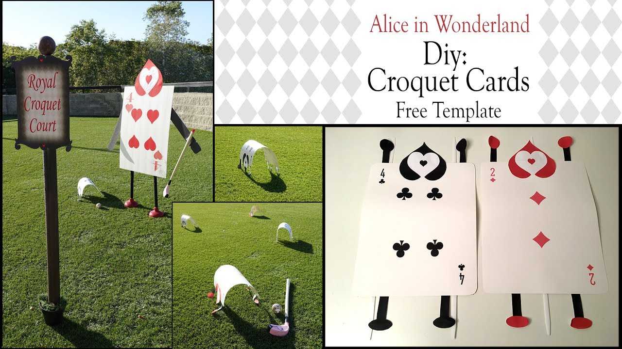 Alice In Wonderland Diy / Croquet Arches In Alice In Wonderland Card Soldiers Template