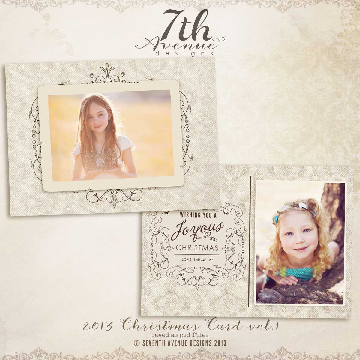 All Products : 7Thavenue Designs :: Logo And Templates Within Free Photoshop Christmas Card Templates For Photographers