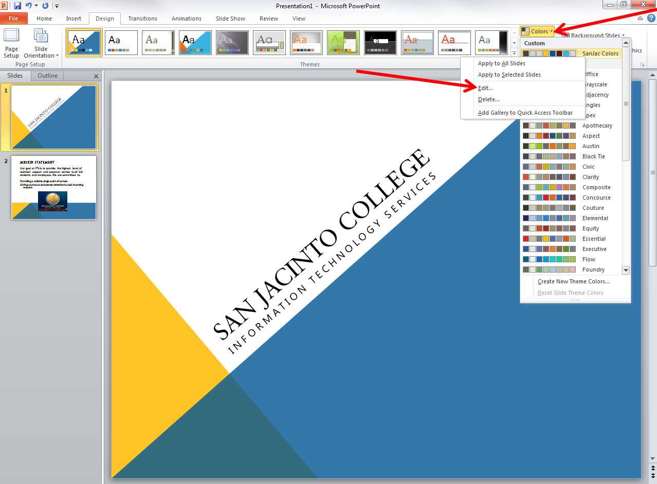 Applying And Modifying Themes In Powerpoint 2010 Pertaining To How To Change Powerpoint Template