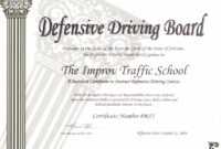 Arizona Defensive Driving Schoolimprov inside Safe Driving Certificate Template