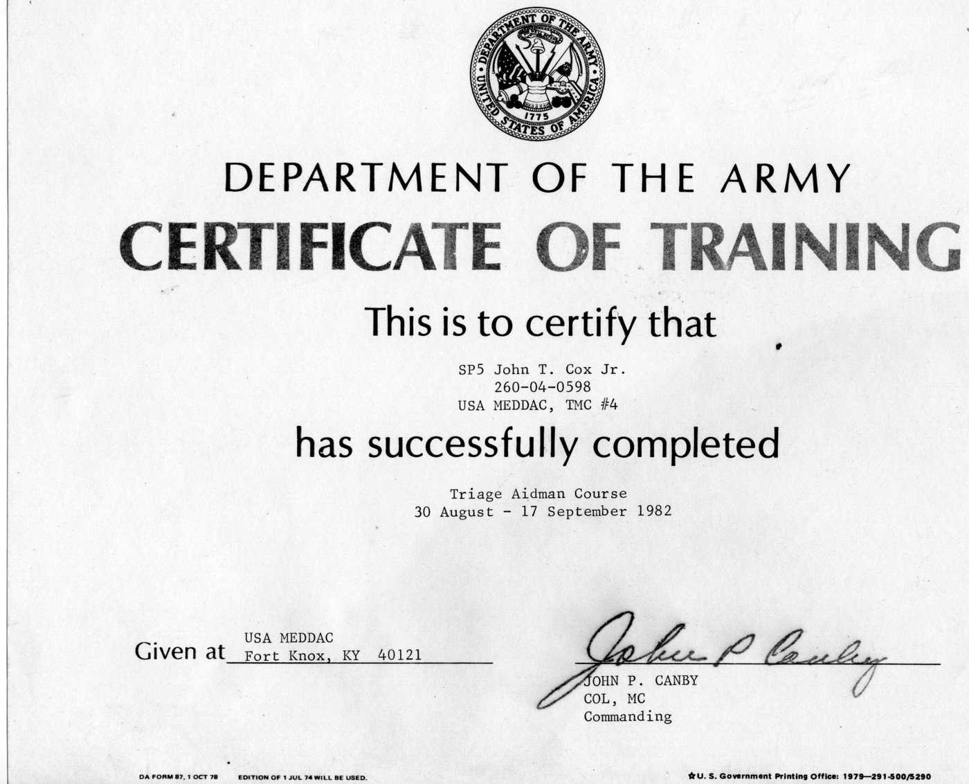 Army Training Certificate – Calep.midnightpig.co Inside Army Certificate Of Completion Template