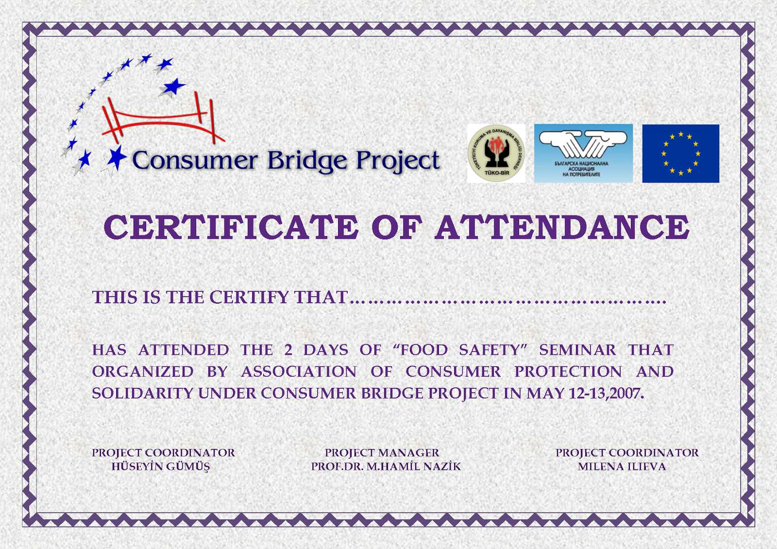 Attendance Certificate Sample – Cerescoffee.co With Regard To Perfect Attendance Certificate Template