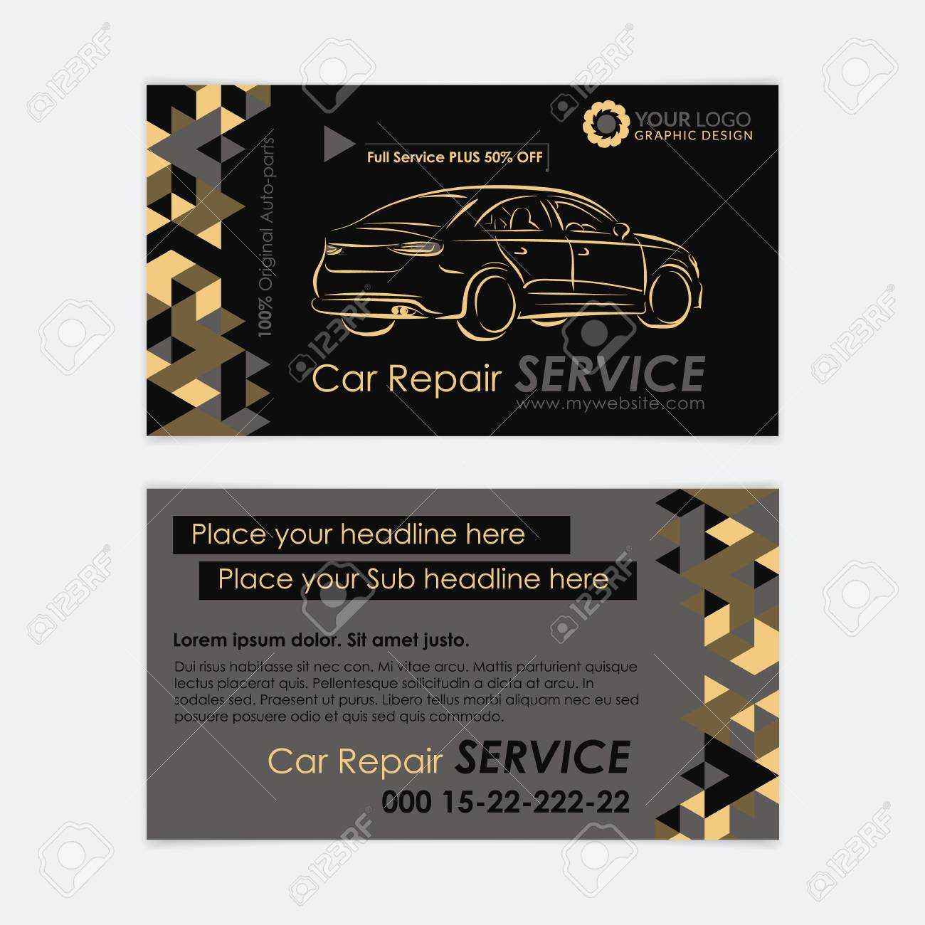 Automotive Service Business Card Template. Car Diagnostics And.. Regarding Automotive Business Card Templates