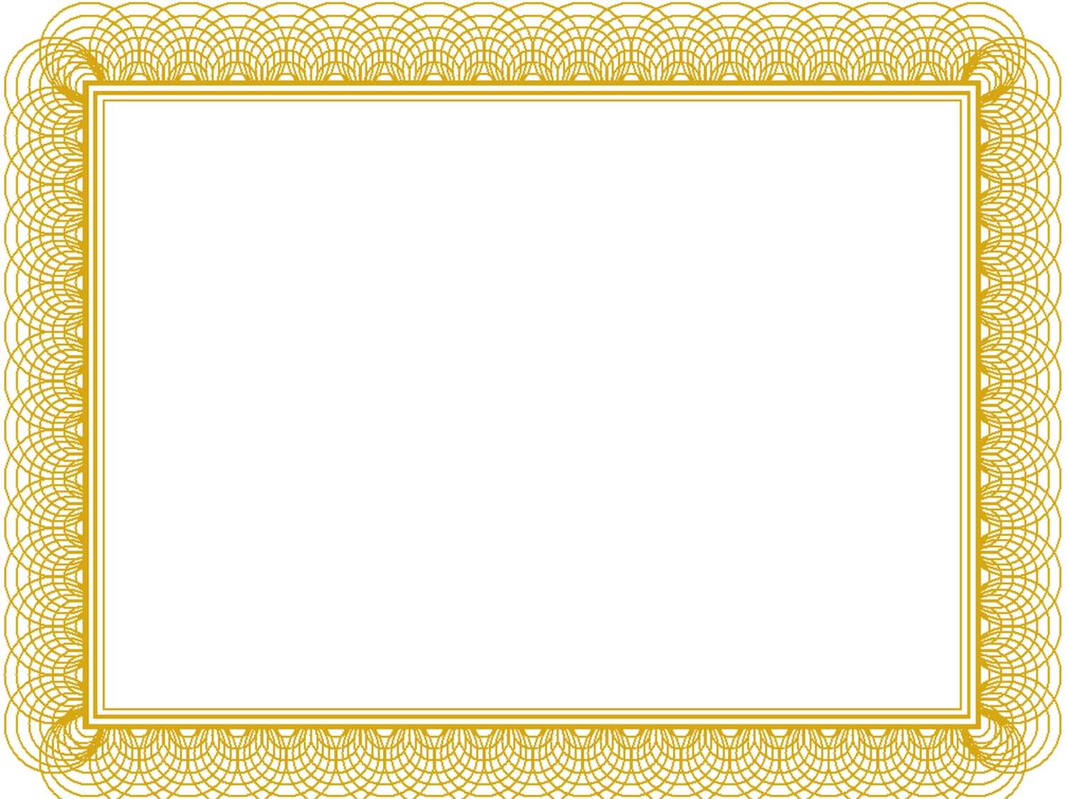Award Certificate Border Template Pertaining To Gold With Award Certificate Border Template