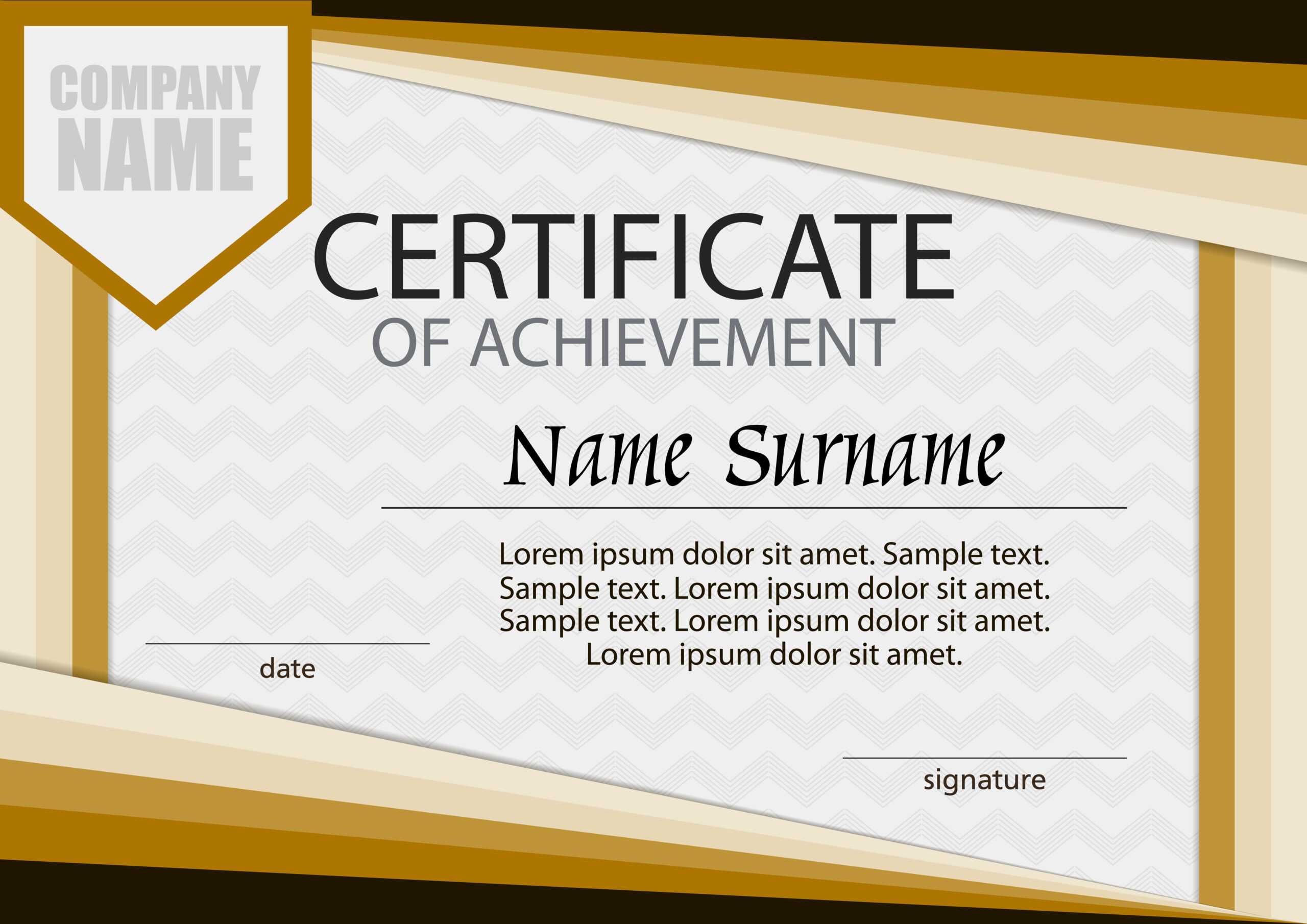 Award Winning Certificate Design – Yeppe For Certificate Of Accomplishment Template Free