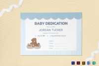 Baby Dedication Certificate Template for Baby Dedication Certificate Template