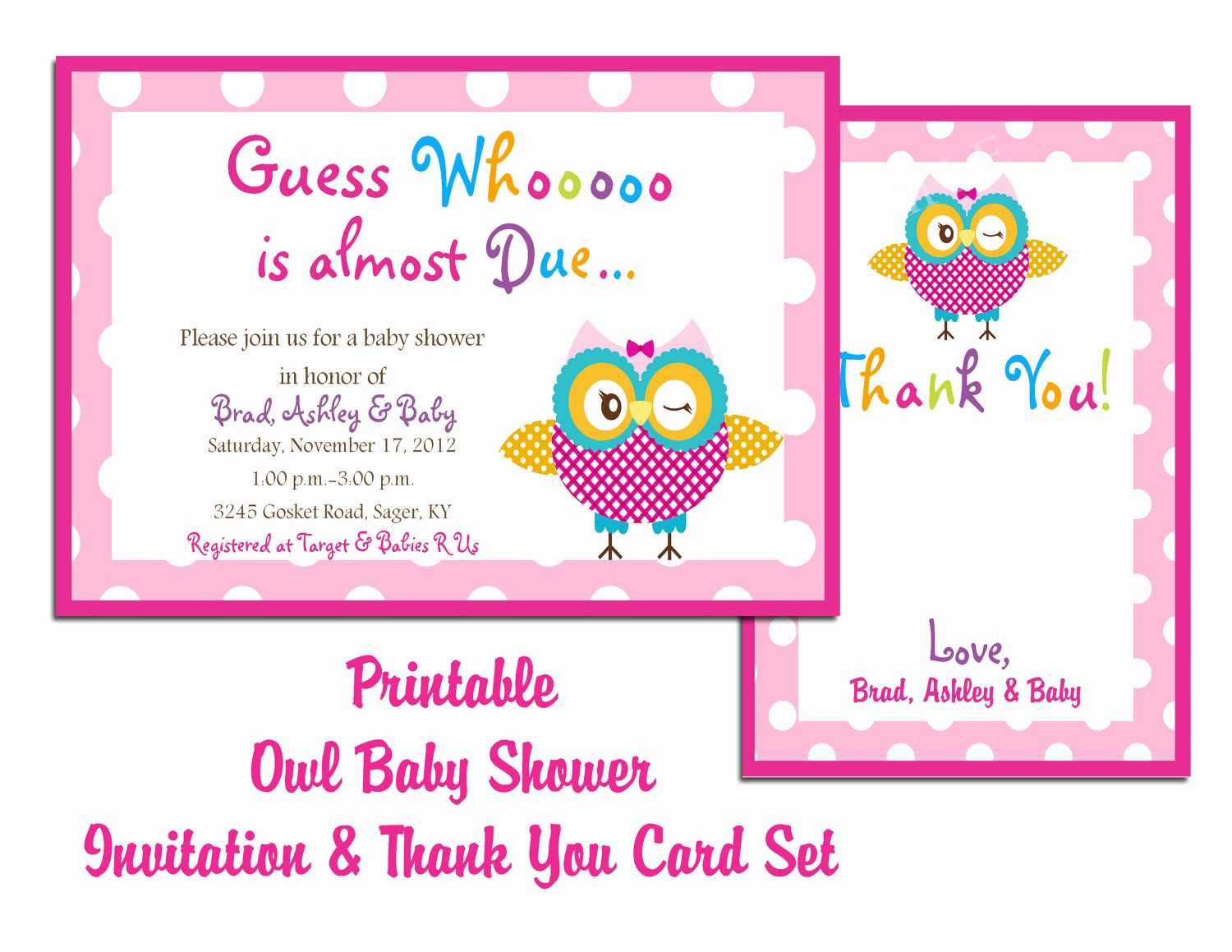 Baby Shower Card Template Microsoft Word – Dalep.midnightpig.co Throughout Template For Baby Shower Thank You Cards
