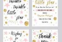 Baby Shower Girl Templates Twinkle Twinkle Little Star Text regarding Thank You Card Template For Baby Shower