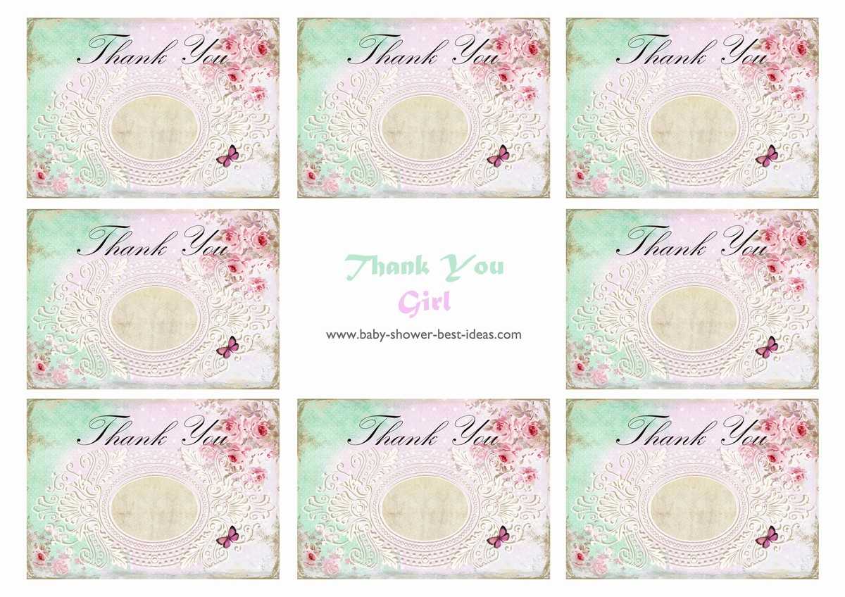 Baby Shower Thank You Cards Free Printable – Calep With Regard To Template For Baby Shower Thank You Cards