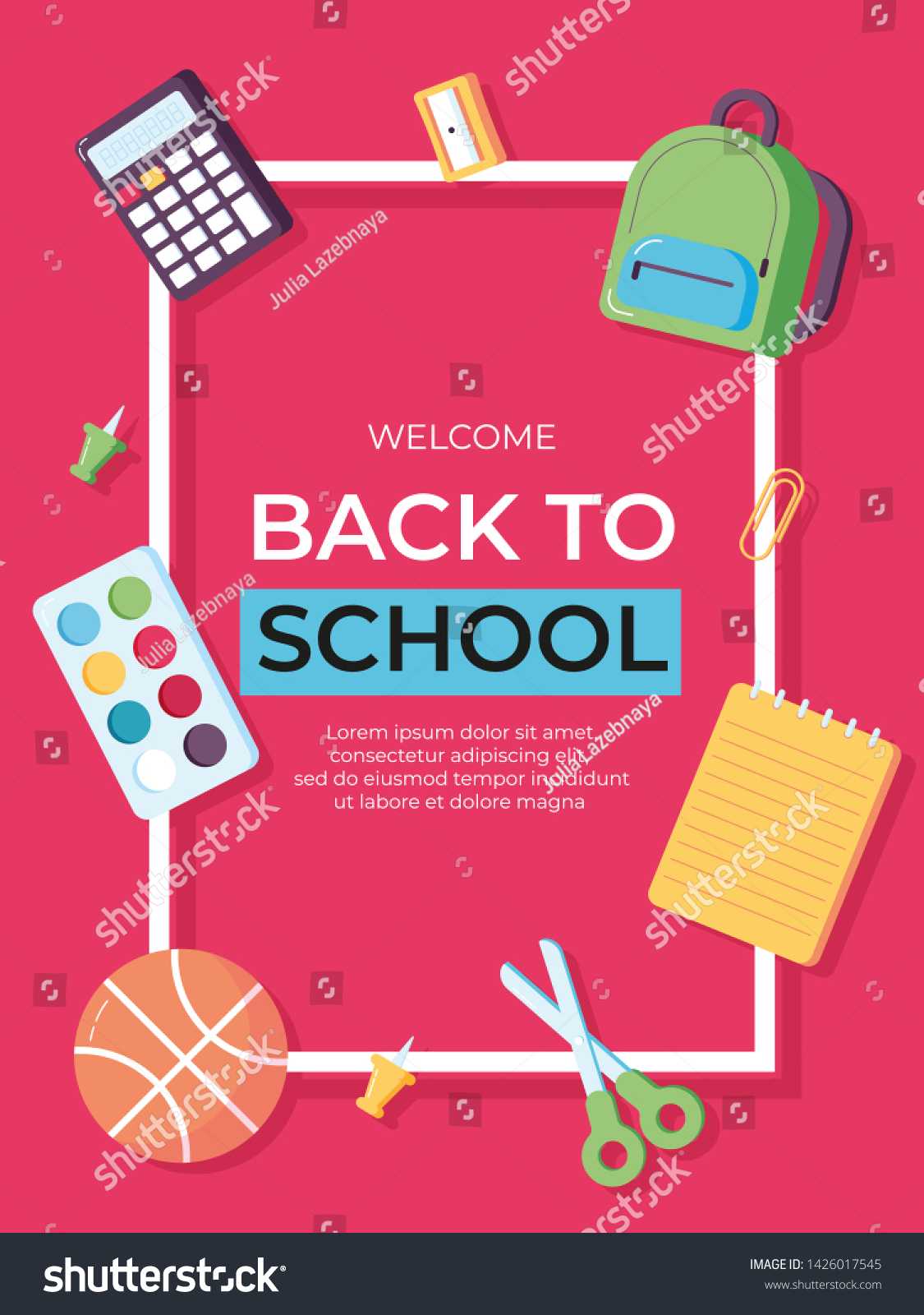 Back School Information Card Set Student Stock Image Intended For Student Information Card Template