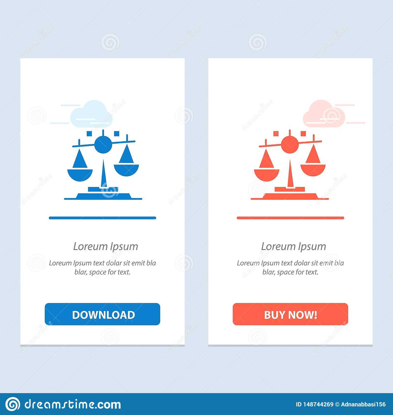 Balance, Law, Justice, Finance Blue And Red Download And Buy Intended For Decision Card Template