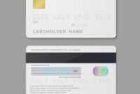 Bank Credit Card Template for Credit Card Templates For Sale