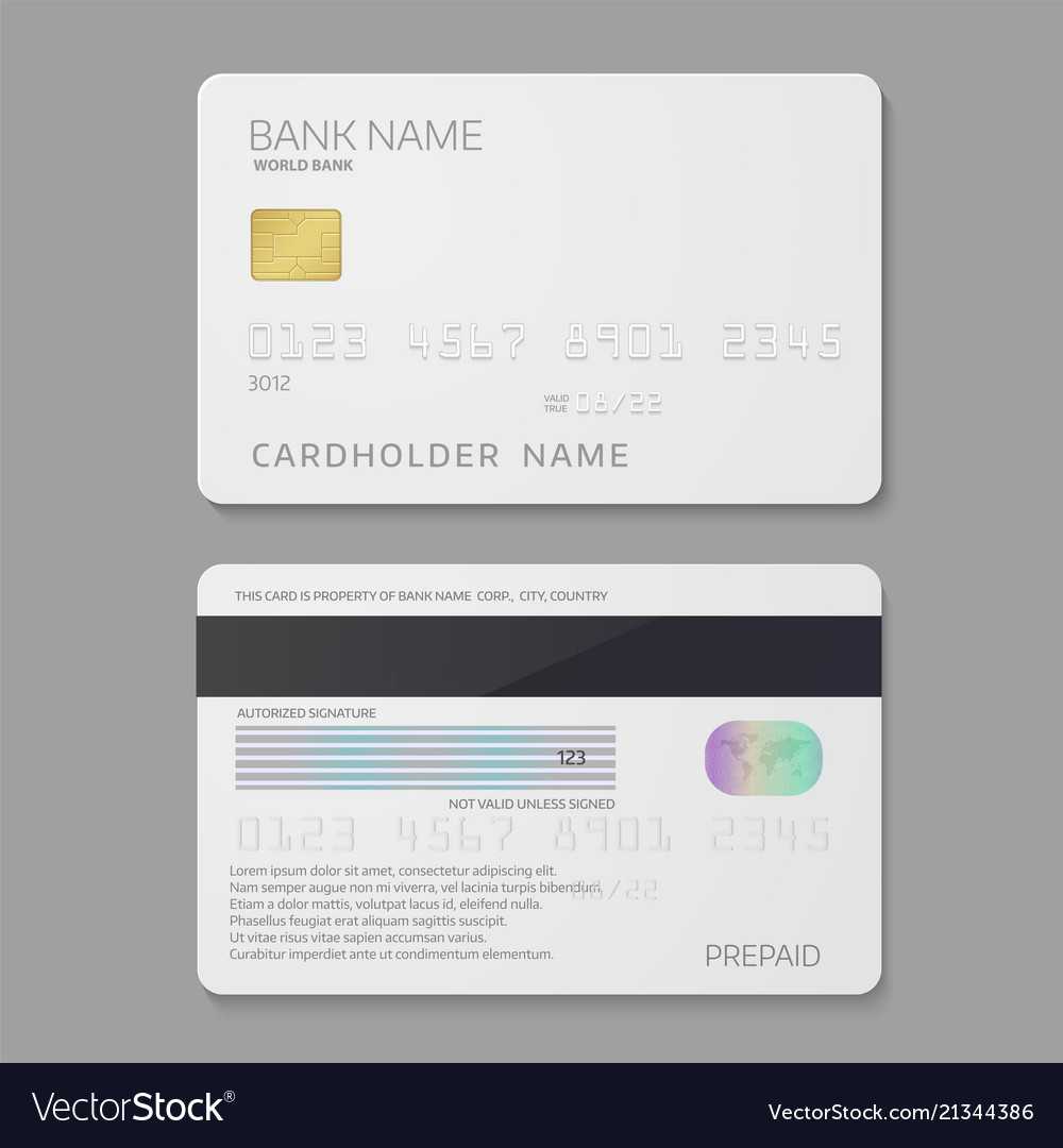Bank Credit Card Template For Credit Card Templates For Sale