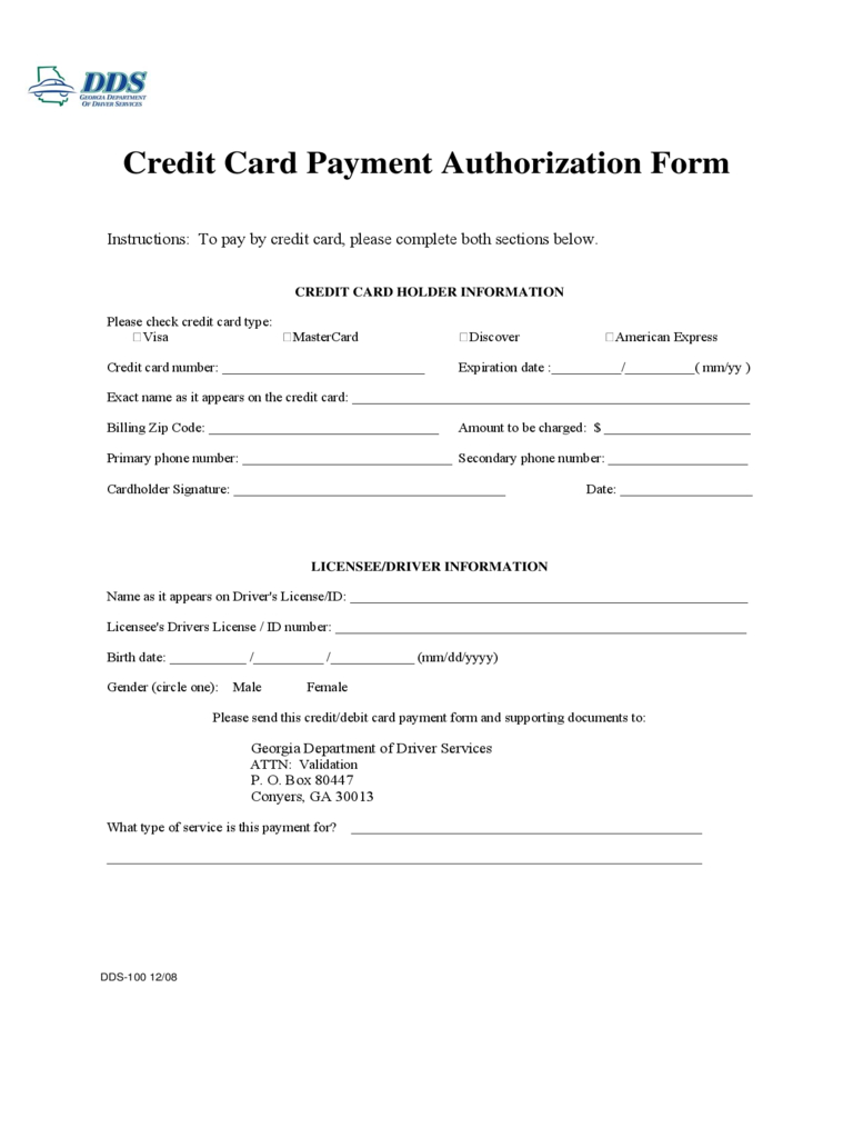Banking Forms – 75 Free Templates In Pdf, Word, Excel Download Inside Credit Card Authorisation Form Template Australia