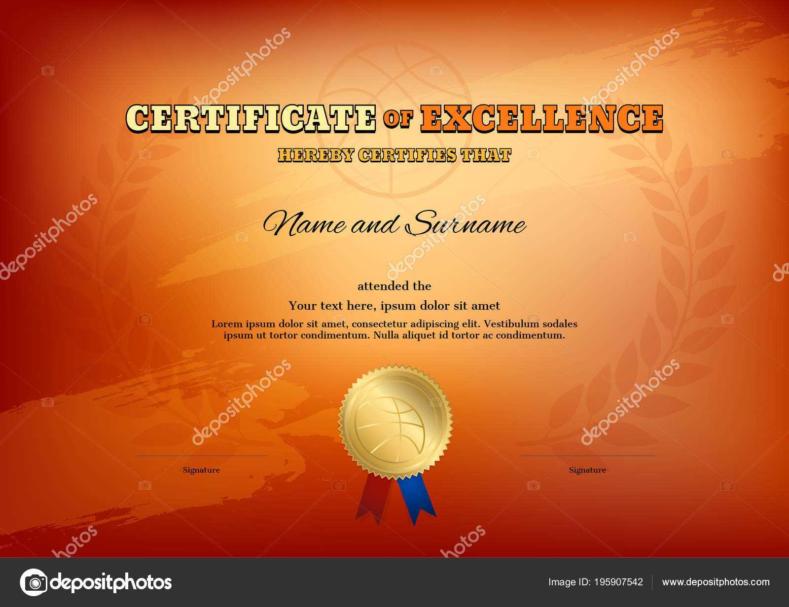 Basketball Camp Certificate Template | Certificate Template Intended For Basketball Camp Certificate Template