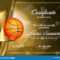 Basketball Certificate Diploma With Golden Cup Vector. Sport Regarding Basketball Certificate Template