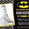 Batman Birthday Invitations Create Batman Birthday With Batman Birthday Card Template