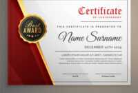 Beautiful Certificate Template Design With Best inside Beautiful Certificate Templates