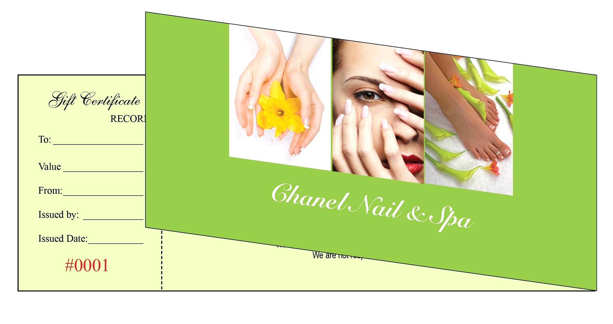 Beauty Salon Gift Certificate Template Free – Heartwork For Nail Gift Certificate Template Free