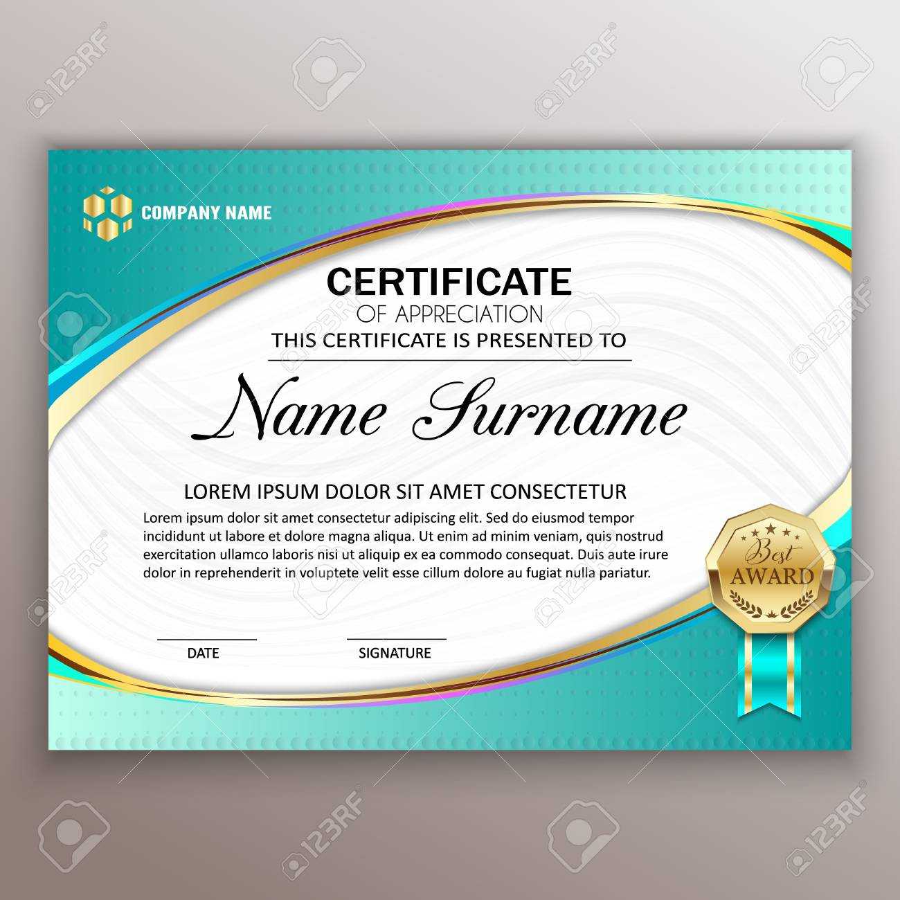 Best Award Certificate Design - Veppe For Beautiful Certificate Templates