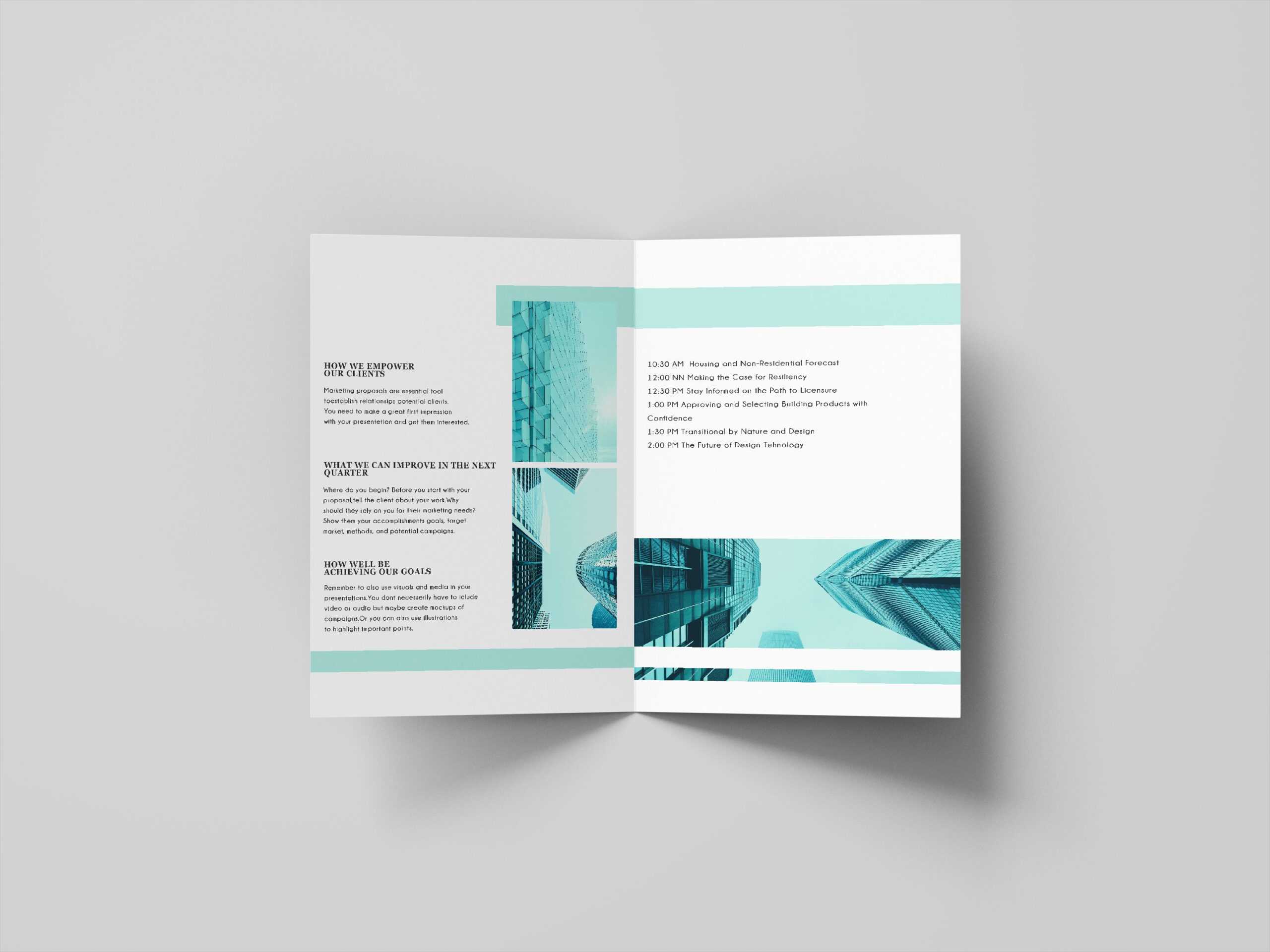 Bi Fold Brochure Annual Conference - 4 Template With Regard To Brochure 4 Fold Template