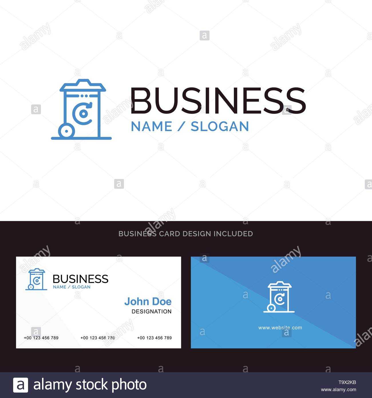 Bin, Recycling, Energy, Recycil Bin Blue Business Logo And Regarding Bin Card Template