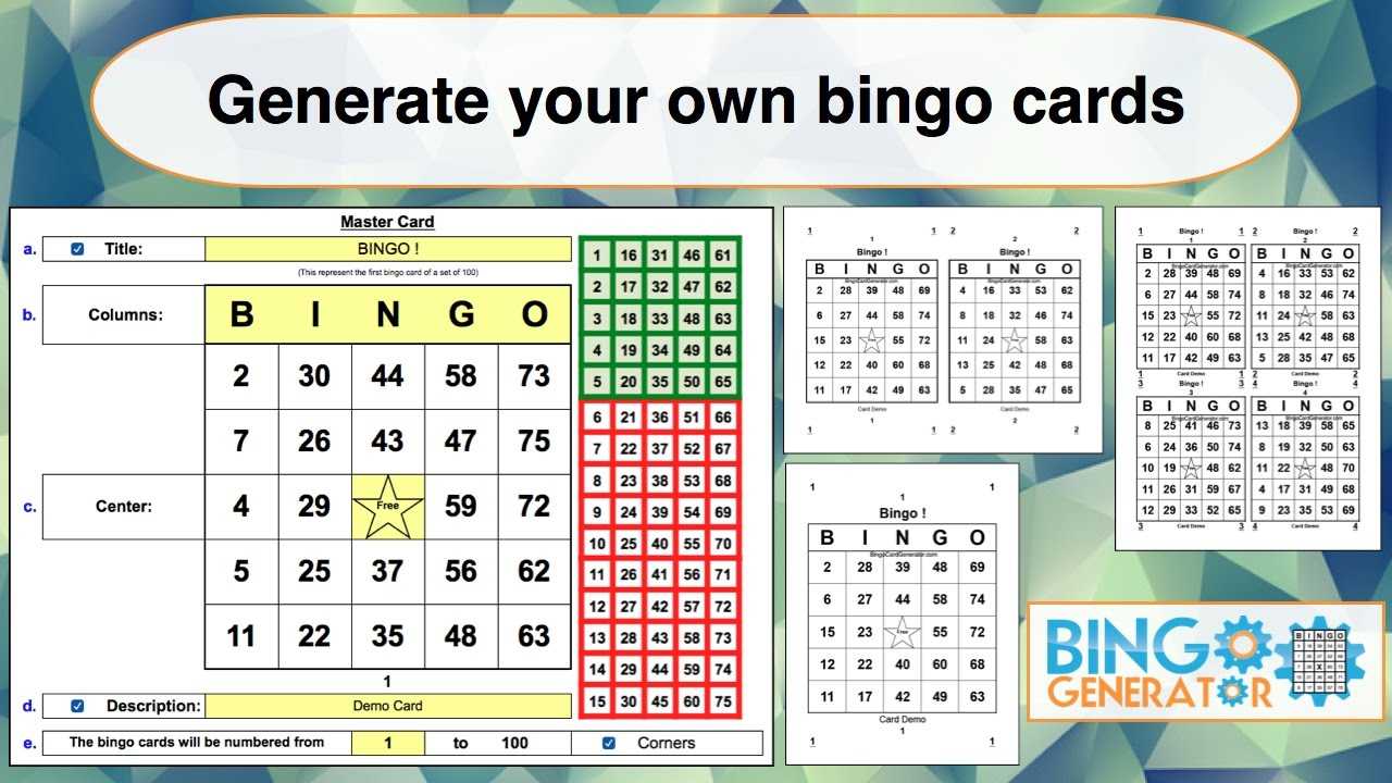 Bingo Card Generator Excel Tutorial In Blank Bingo Card Template Microsoft Word
