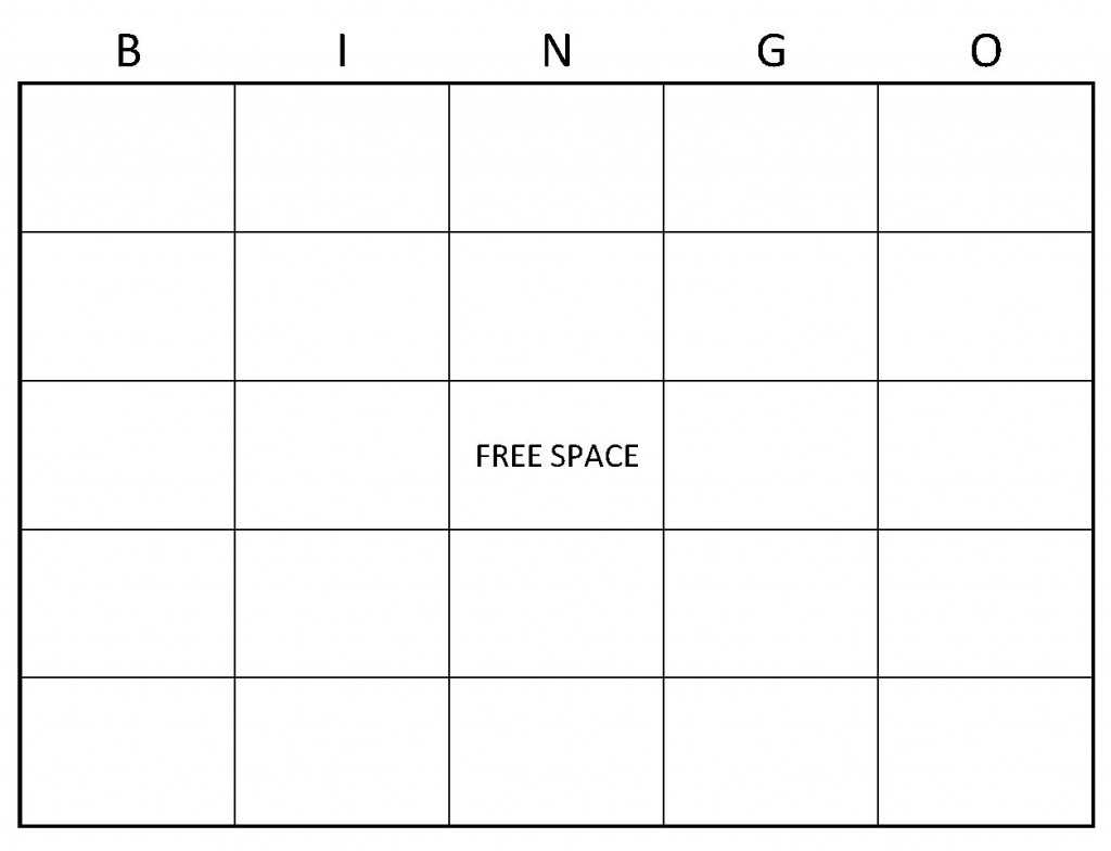 Bingo Card Templates - Dalep.midnightpig.co With Regard To Bingo Card Template Word