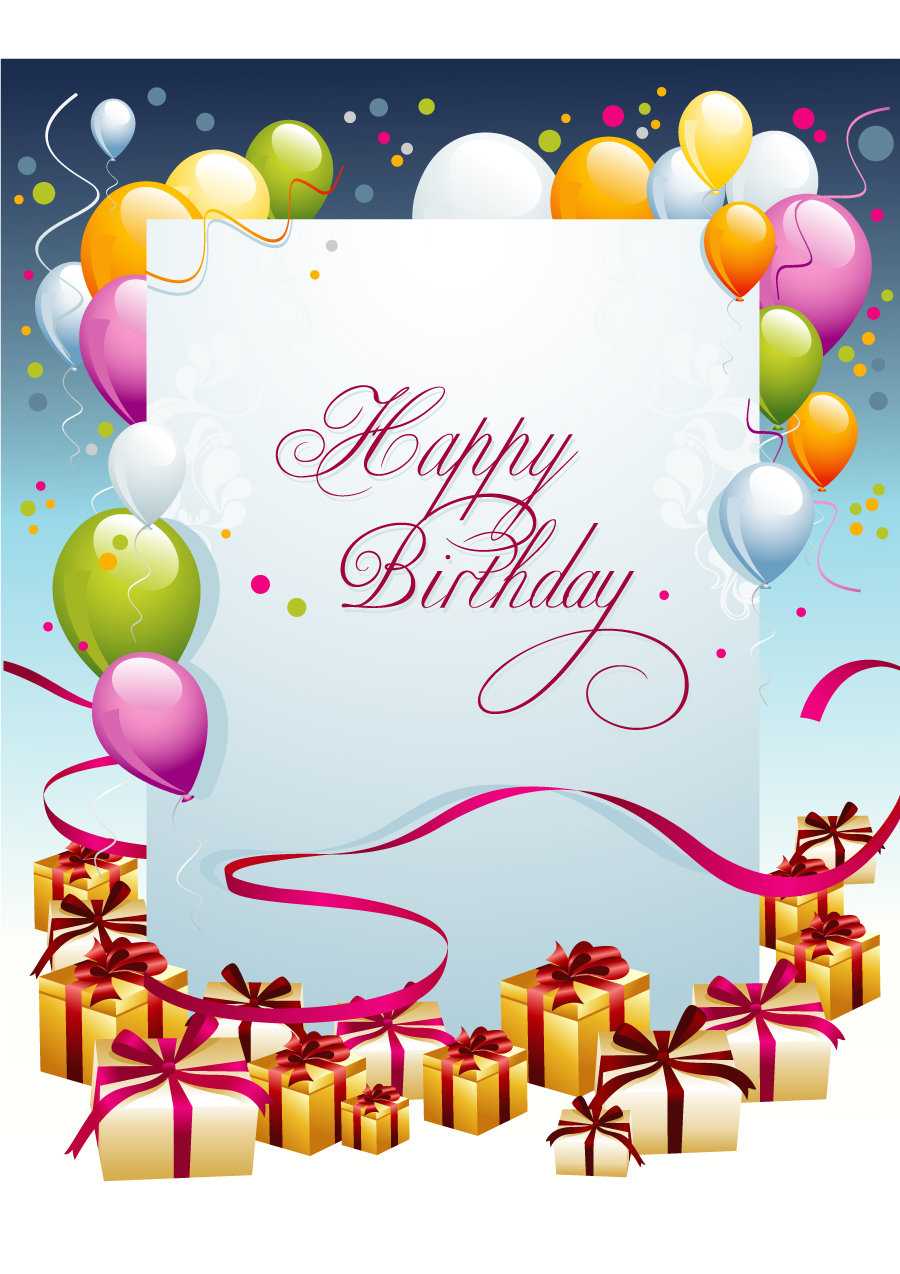Birthday Card Template Free – Dalep.midnightpig.co Inside Photoshop Birthday Card Template Free