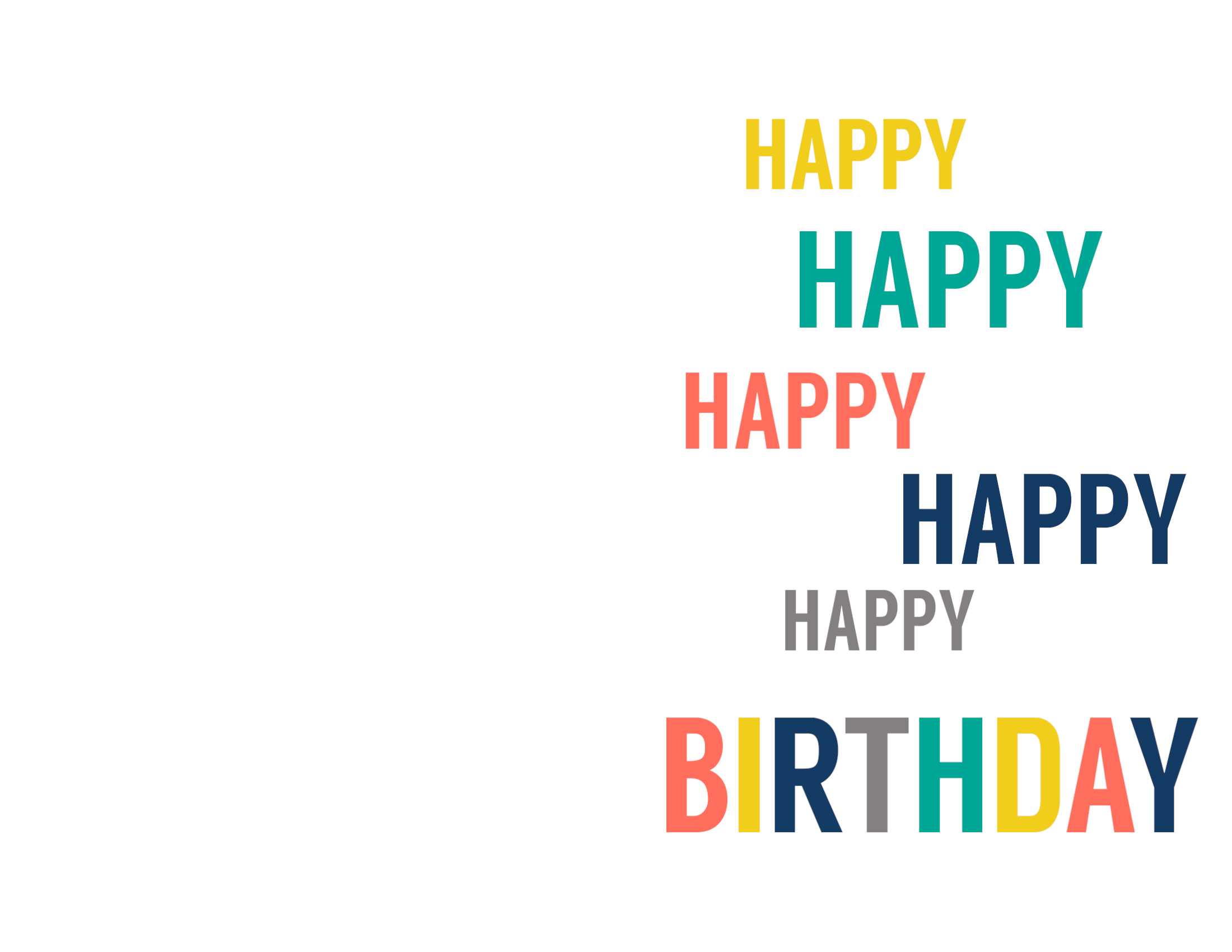 Birthday Cards Templates To Print – Calep.midnightpig.co Regarding Quarter Fold Birthday Card Template
