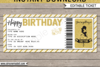 Birthday Tattoo Gift Vouchers for Tattoo Gift Certificate Template