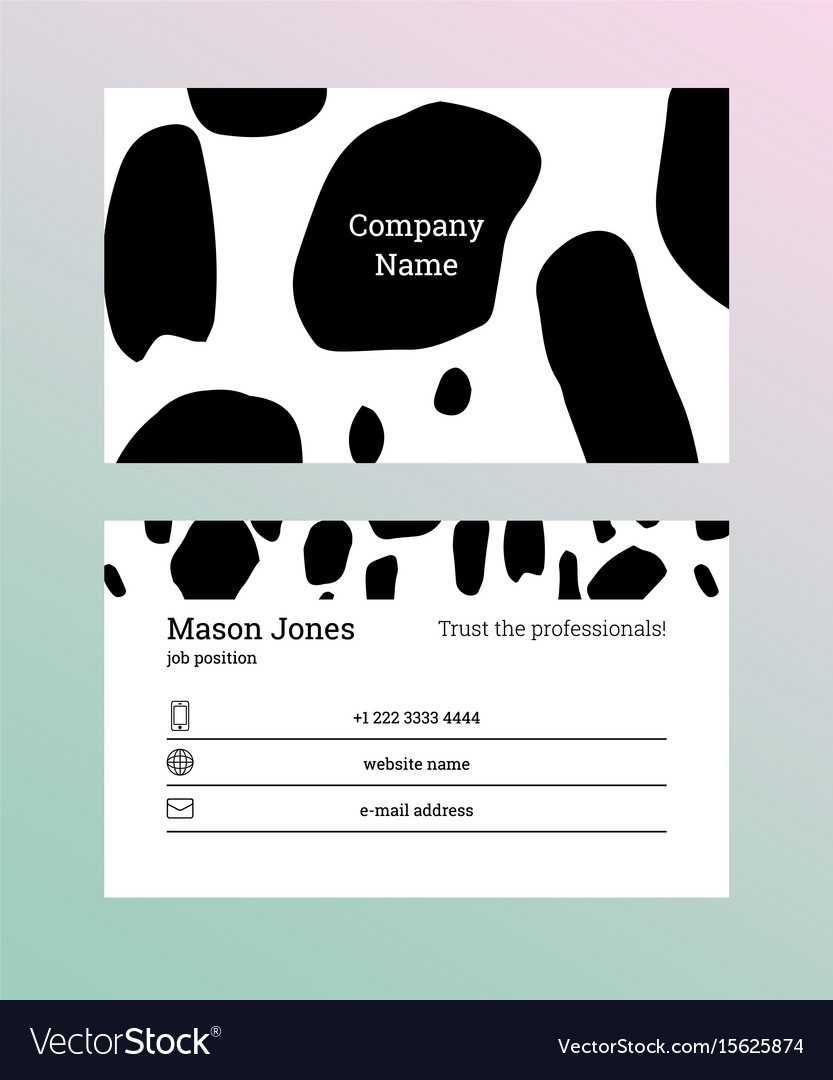 Black And White Business Card Template Within Black And White Business Cards Templates Free