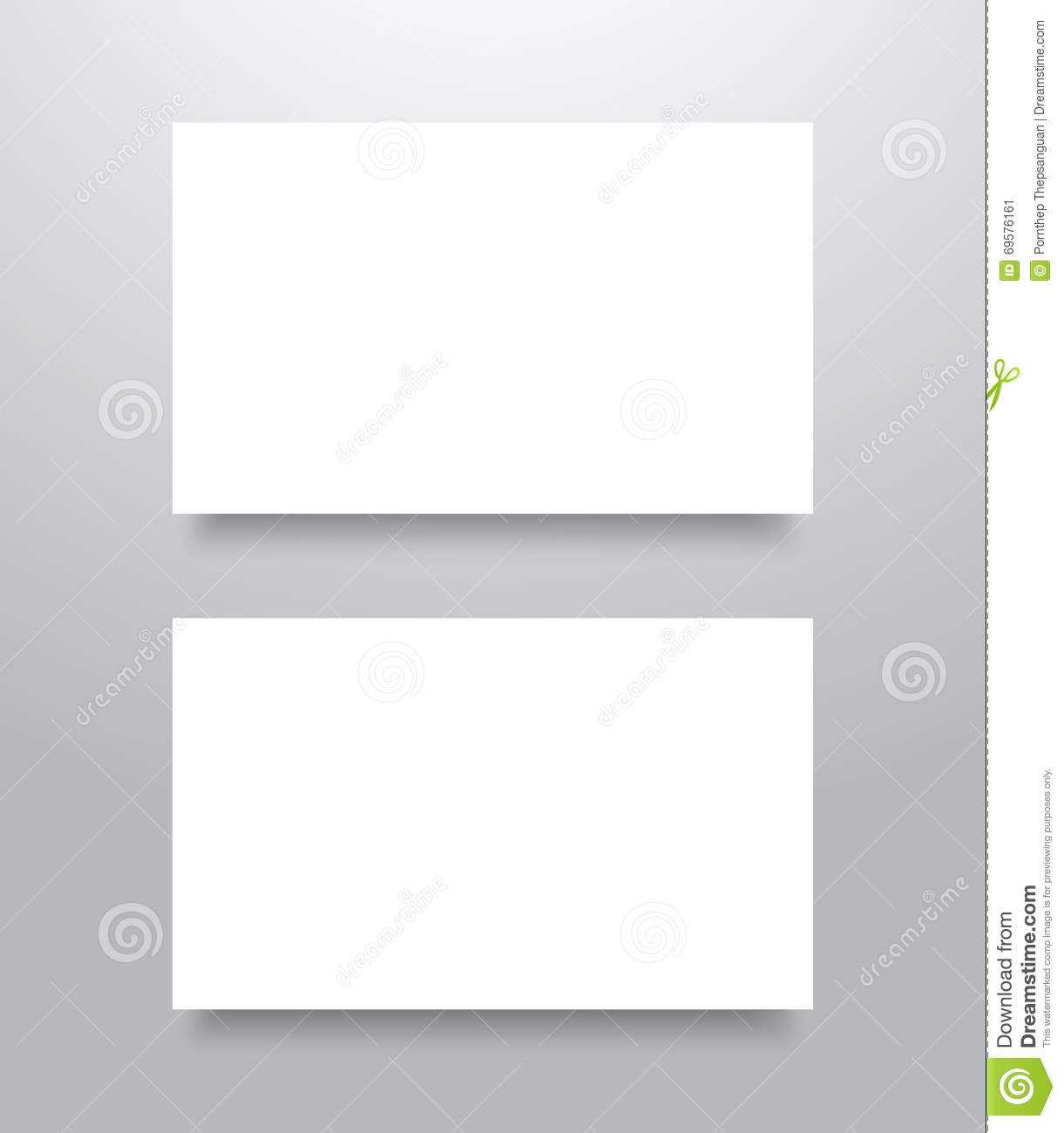 Blank Business Card Mockup Stock Vector. Illustration Of With Regard To Blank Business Card Template Download
