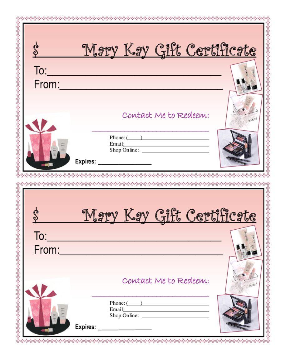 Blank Giftcertificates – Edit, Fill, Sign Online | Handypdf Throughout Mary Kay Gift Certificate Template