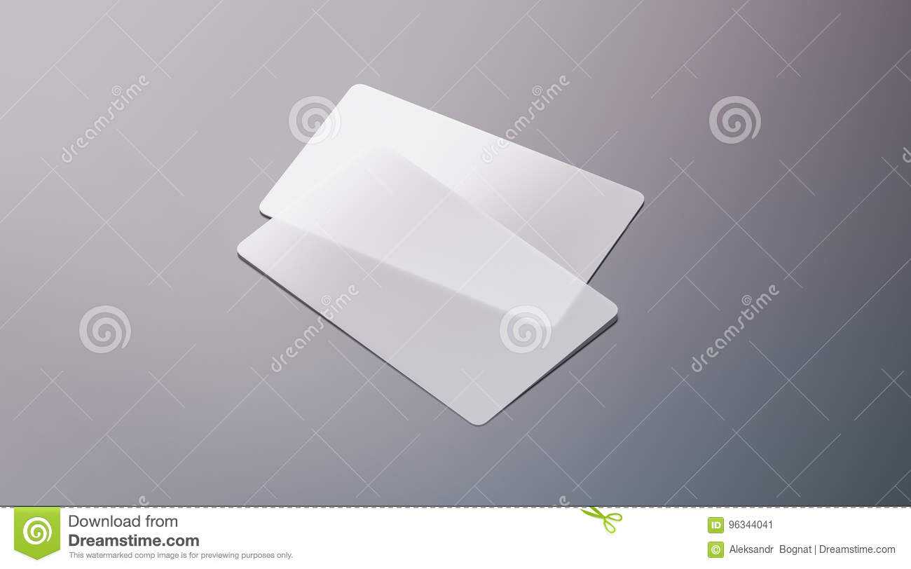 Blank Plastic Transparent Business Cards Mock Up Stock Image Within Transparent Business Cards Template